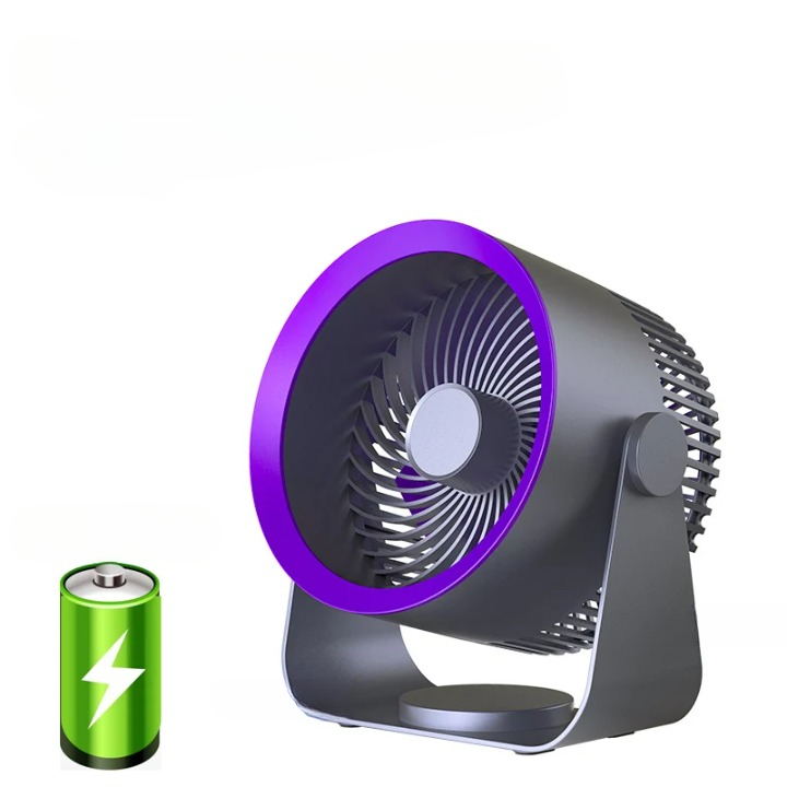 Multifunctionele Elektrische Ventilatorcirculator met 4000mAh Batterij – AirFlex