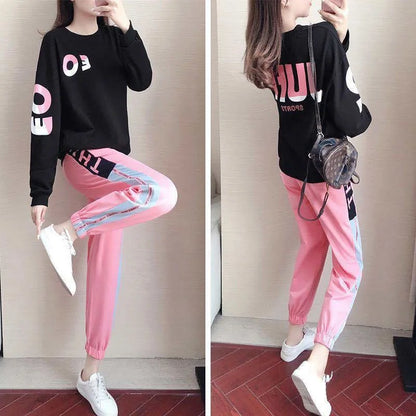 Tweedelig Dames Trainingspak met Sweater en Broek – Leona