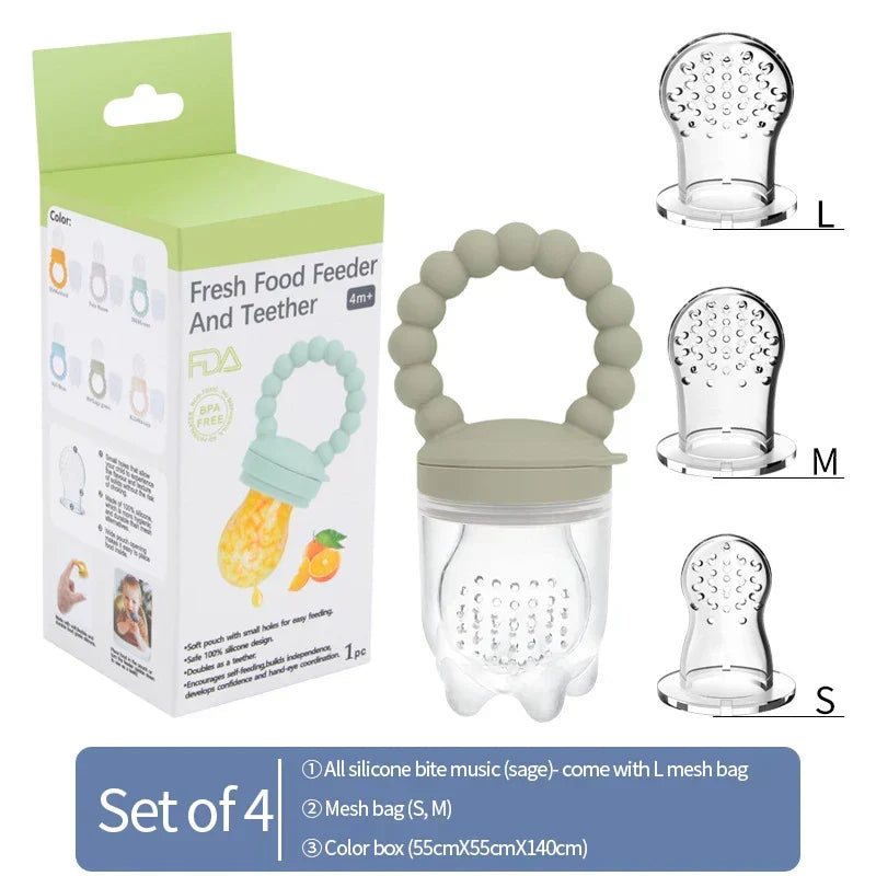 Fruit-speen voor baby's – veilig kauwen & zelfstandig leren eten (1+1 GRATIS actie)