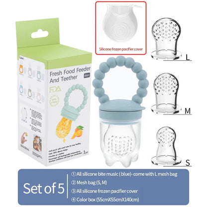 Fruit-speen voor baby's – veilig kauwen & zelfstandig leren eten (1+1 GRATIS actie)