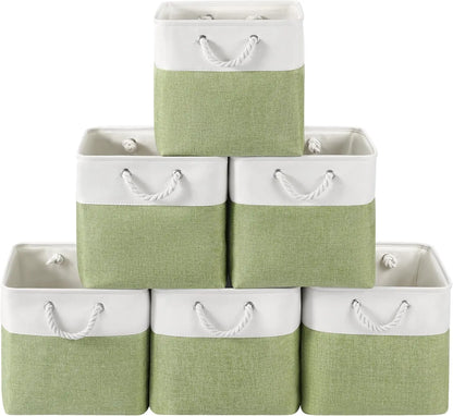 Set van 6 Opvouwbare Stoffen Opbergdozen met Touwen – Nadir