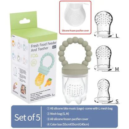 Fruit-speen voor baby's – veilig kauwen & zelfstandig leren eten (1+1 GRATIS actie)
