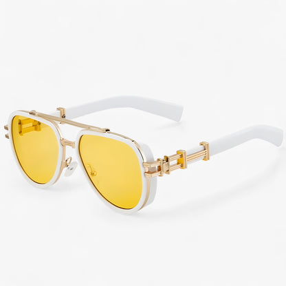Oversized Steampunk Zonnebril met Gepolariseerde Glazen – Arclight