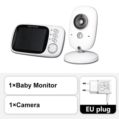 3,5-Inch Video Babyfoon met Nachtzicht, Temperatuurweergave en Twee-Weg Audio