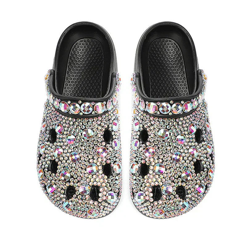 Kristalversierde Zomer Dames Slippers van EVA – Alviera