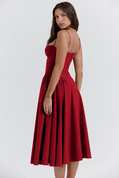 Zomerjurk met Sweetheart Halslijn – Elvira