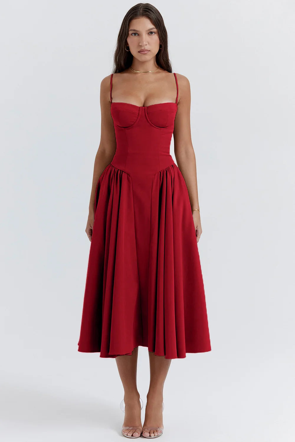 Zomerjurk met Sweetheart Halslijn – Elvira