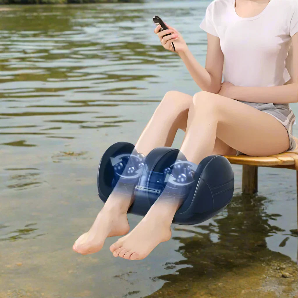 Extra Grote Elektrische Shiatsu Voet- en Kuitmassager met Verwarming – Orion