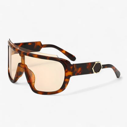 Oversized Monoblock Wraparound Zonnebril – Auron