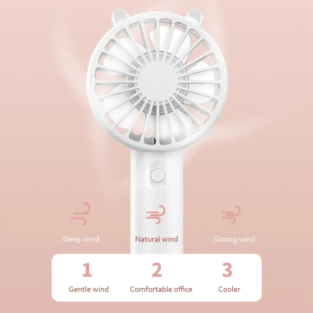Draagbare USB Oplaadbare Mini Handventilator – Veyra