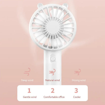 Draagbare USB Oplaadbare Mini Handventilator – Veyra