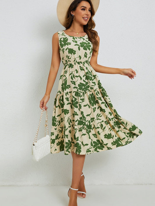 Zomerse Midi-Jurk met Bloemenprint – Fenna