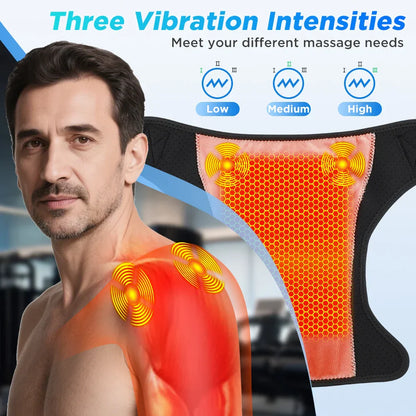 3-in-1 Elektrische Schouder-, Elleboog- en Knie Massager met Verwarming & App Besturing – ReliefPro