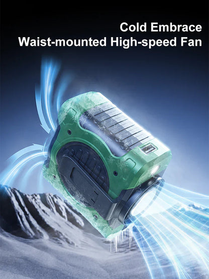 8000mAh Heup Clip Ventilator met Koeling & 199 Snelheid instellingen – ChillMate