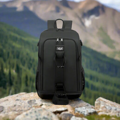 Waterdichte Oxford Camera Rugzak met Multi-Compartment Opslag – Elric