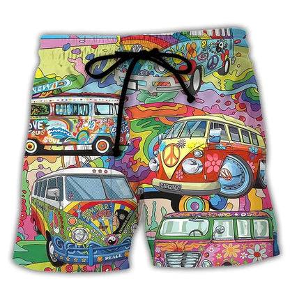 Heren Zwemshort met Graffiti Print – NovaBay
