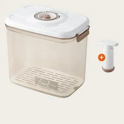 Voedsel Vacuüm Opslagdoos Transparante Container met Handpomp – FreshLock