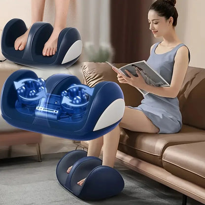 Extra Grote Elektrische Shiatsu Voet- en Kuitmassager met Verwarming – Orion
