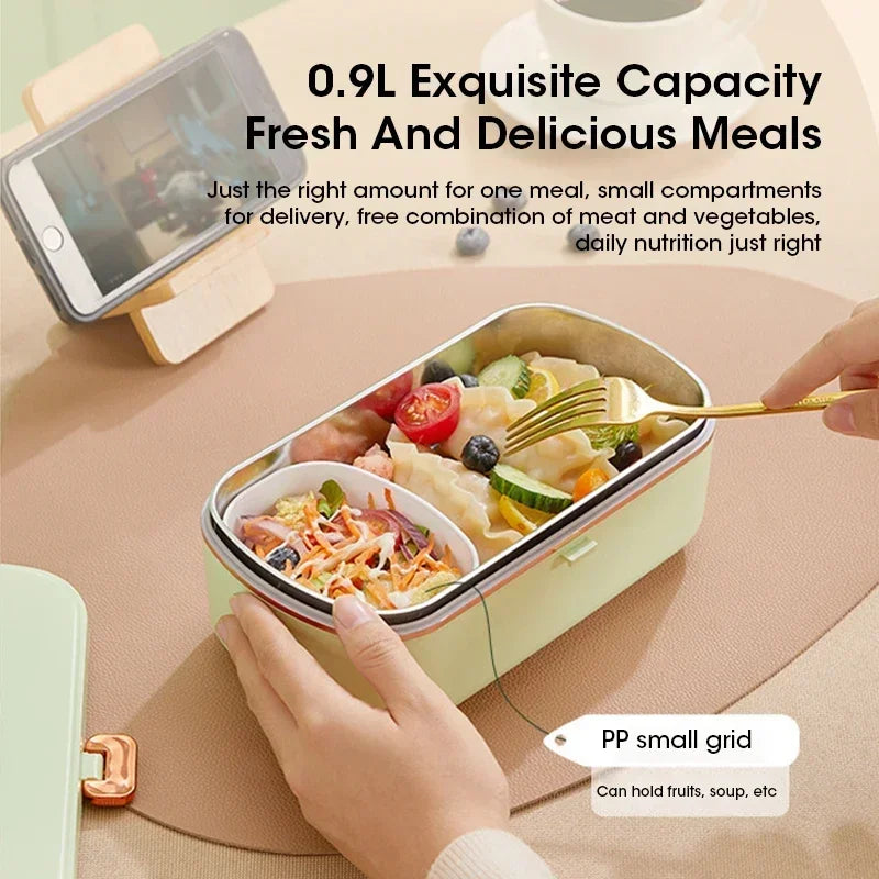 900ml Draagbare Elektrische Lunchdoos Voedselverwarmer met Stoomfunctie – HeatMate