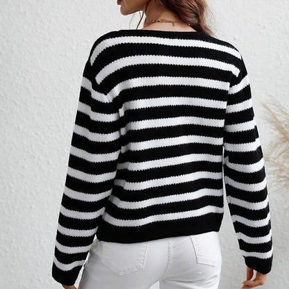Gestreept Dames Herfstvest – Leona