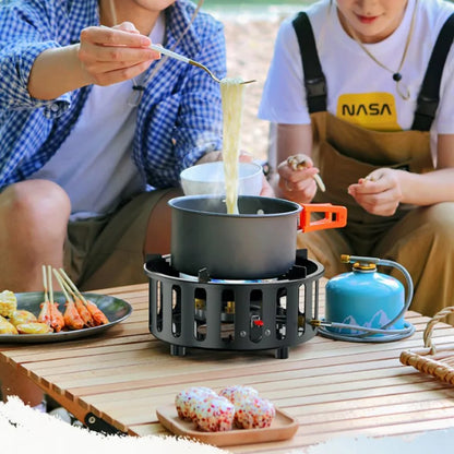 7-Core Draagbare Camping Gas Branders met Elektronische Ontsteking – Kael