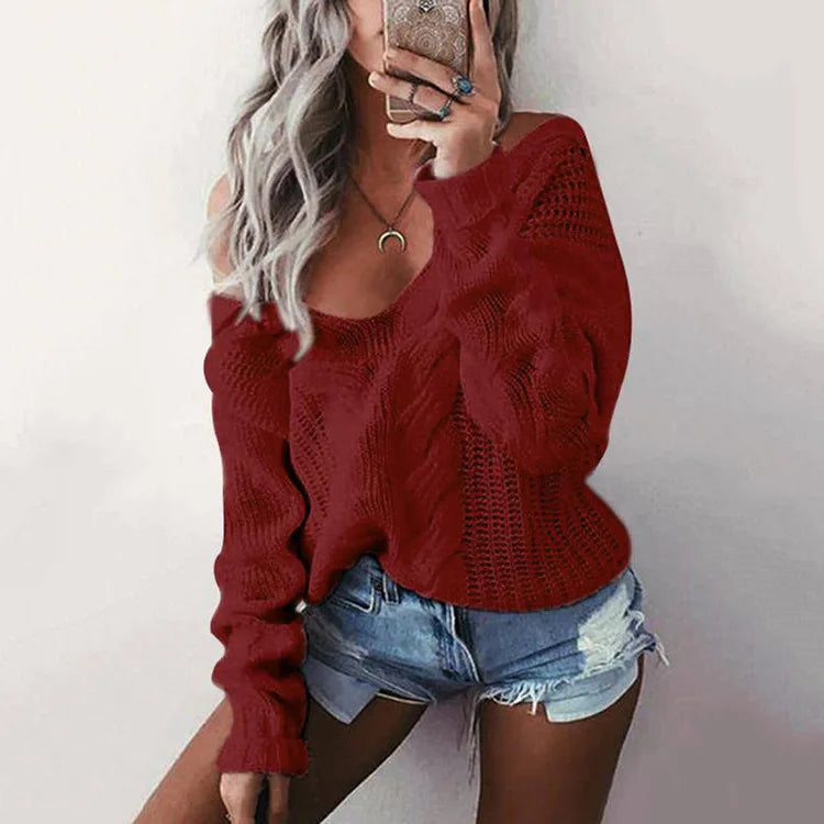 Oversized Dames Trui met Lange Mouwen – Thalia