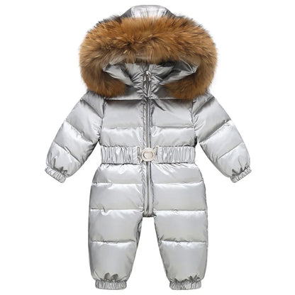 Gevoerd, waterdicht winterpak met capuchon en riem – Winterzauber Niko