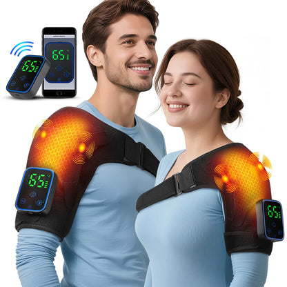 3-in-1 Elektrische Schouder-, Elleboog- en Knie Massager met Verwarming & App Besturing – ReliefPro