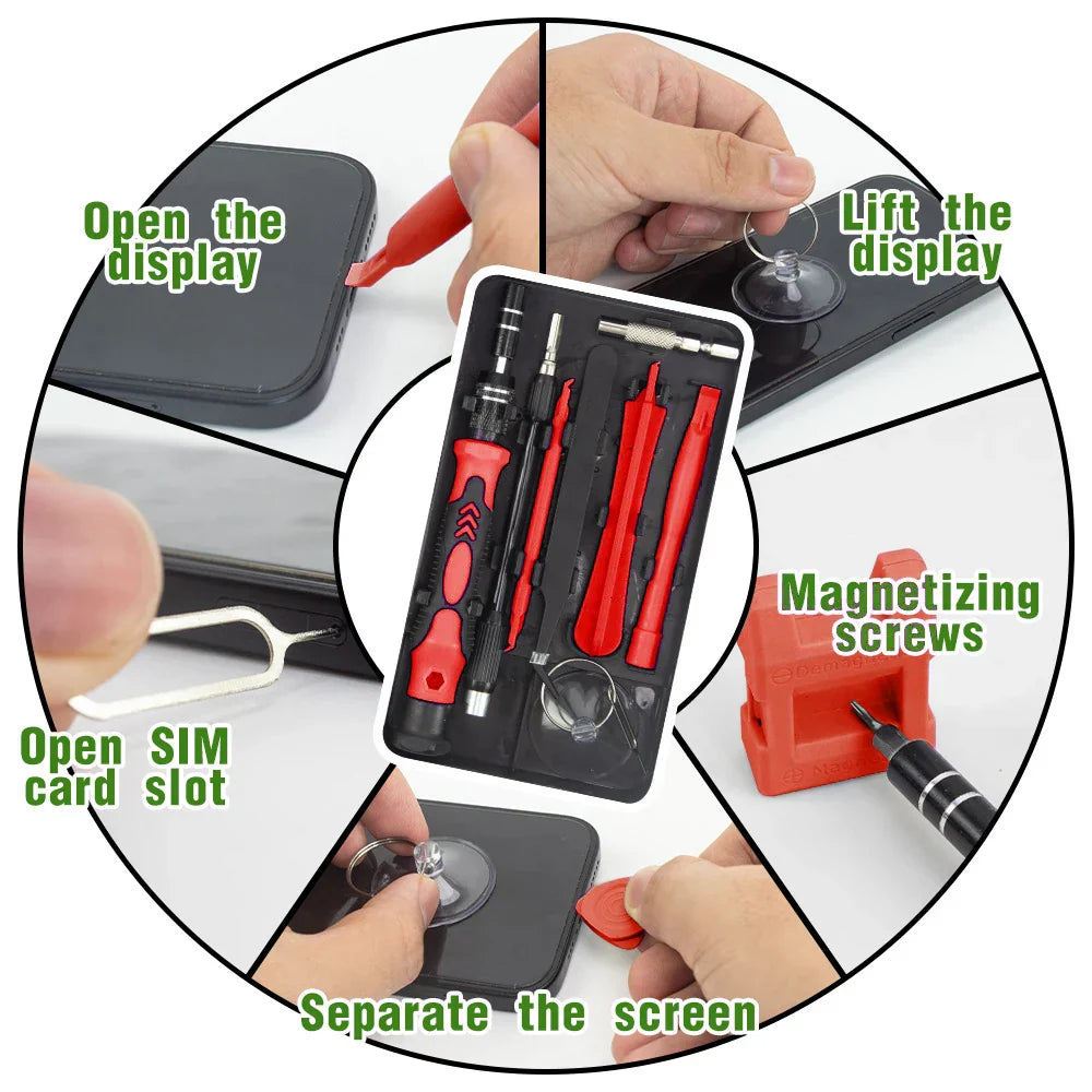 115-in-1 Precisie Schroevendraaierset met Magnetische Reparatietools – ProFix