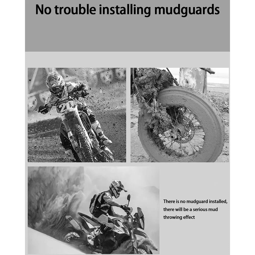 Universeel motorachterspatbord met reflector – RoadGuard