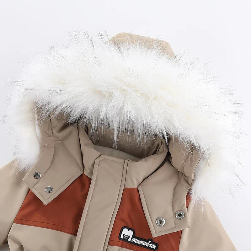 Baby-winteroverall met capuchon, waterdicht en warm gevoerd – Mila Winterzauber-editie