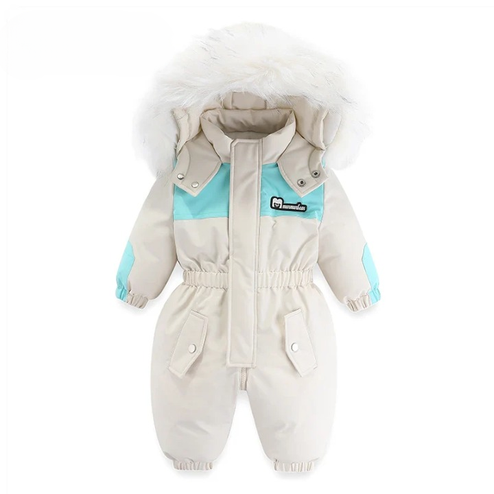 Baby-winteroverall met capuchon, waterdicht en warm gevoerd – Mila Winterzauber-editie