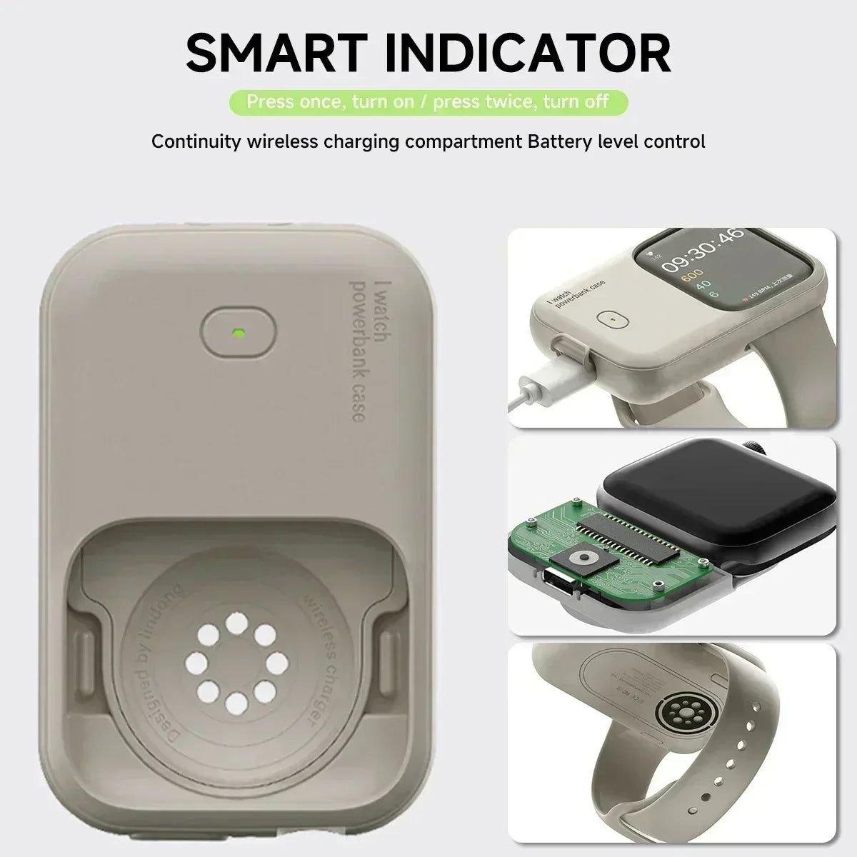 Draagbare Draadloze Oplader voor Apple Watch – WatchCharge (1+1 GRATIS)