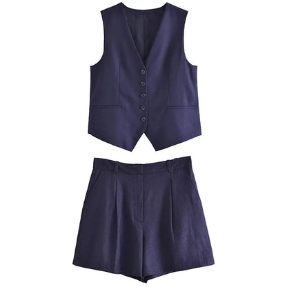 Tweedelige zomeroutfit met vintage-top – Amaya
