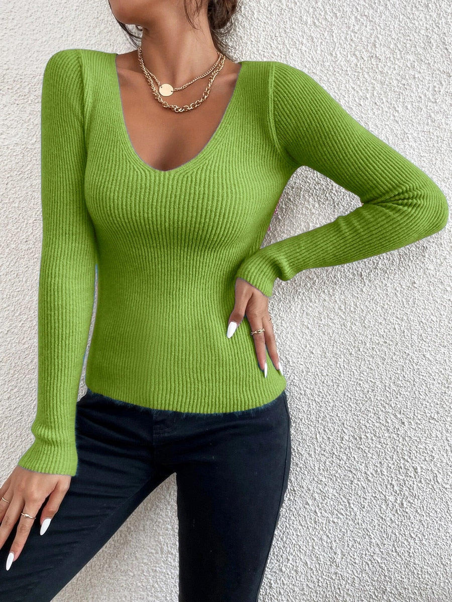 Dames Trui met V-hals – Alina