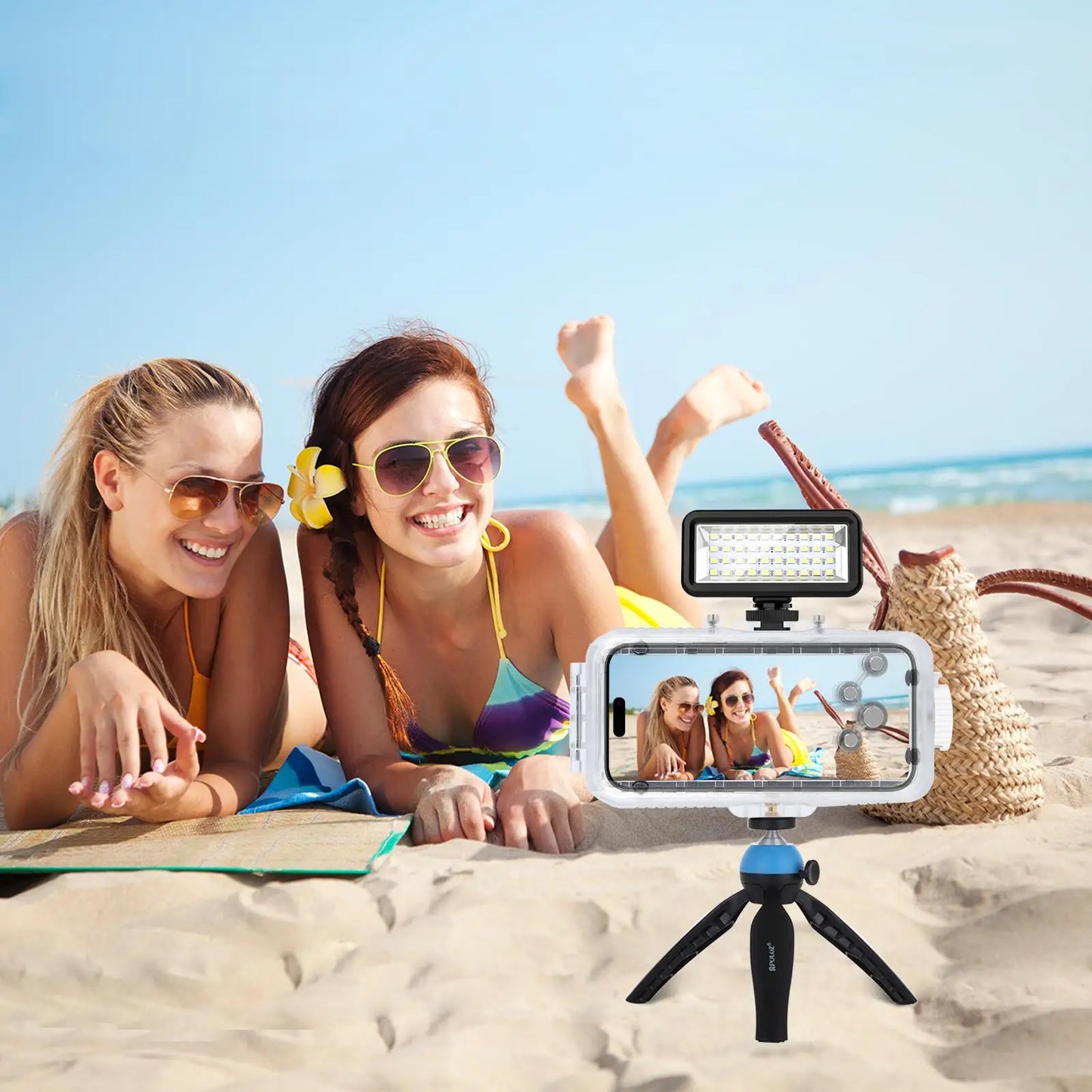 Waterdichte Duikbehuizing voor iPhone met 40m Dieptebescherming & Touchbediening – AquaShield