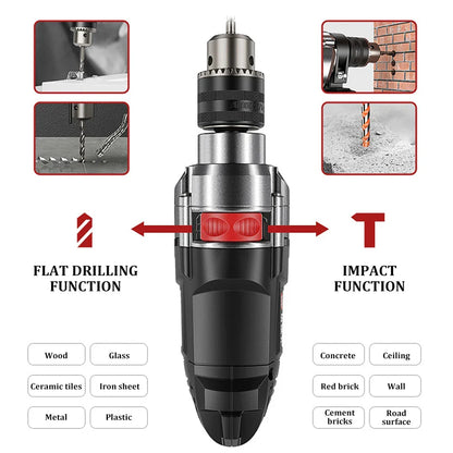 780W Elektrische Hamerboor met Variabele Snelheid – DrillForce