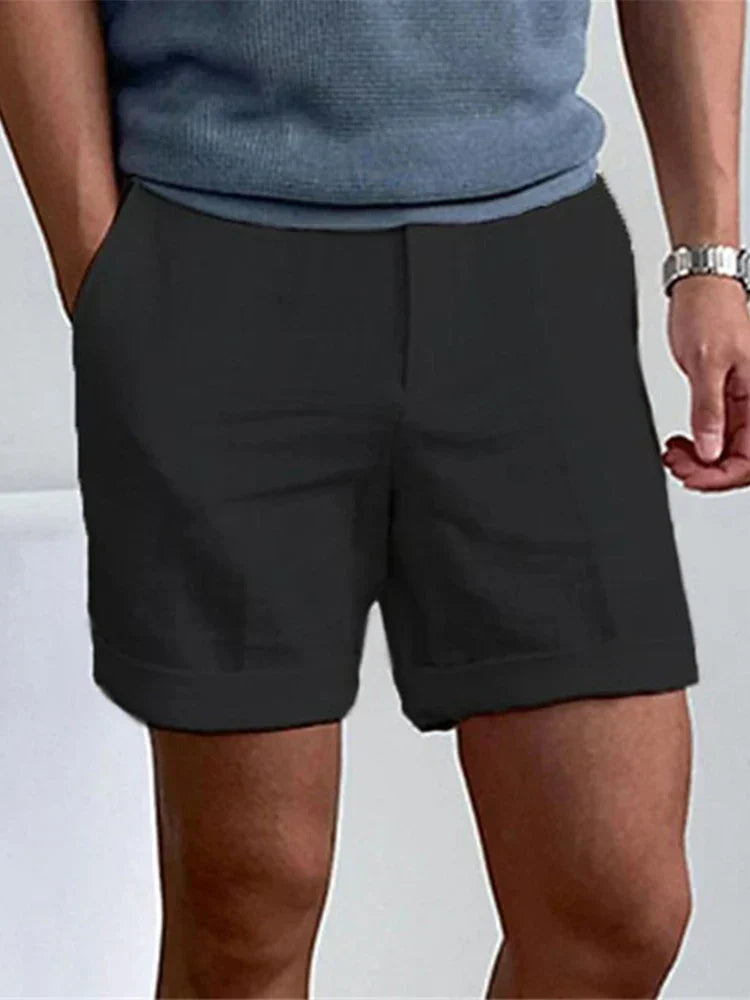 Lichte Linnen Heren Zomershorts met Relaxte Pasvorm - Jorin