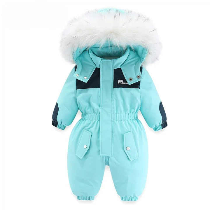 Baby-winteroverall met capuchon, waterdicht en warm gevoerd – Mila Winterzauber-editie