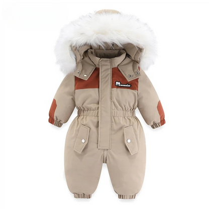Baby-winteroverall met capuchon, waterdicht en warm gevoerd – Mila Winterzauber-editie
