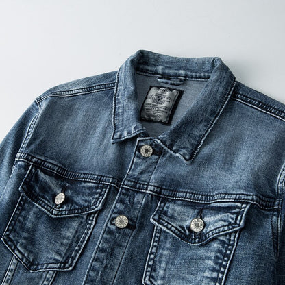 Tijdloze Heren Denim Jas - Viggo