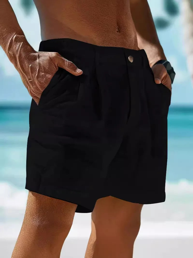Luchtige zomer-short voor heren van linnen – Jonas