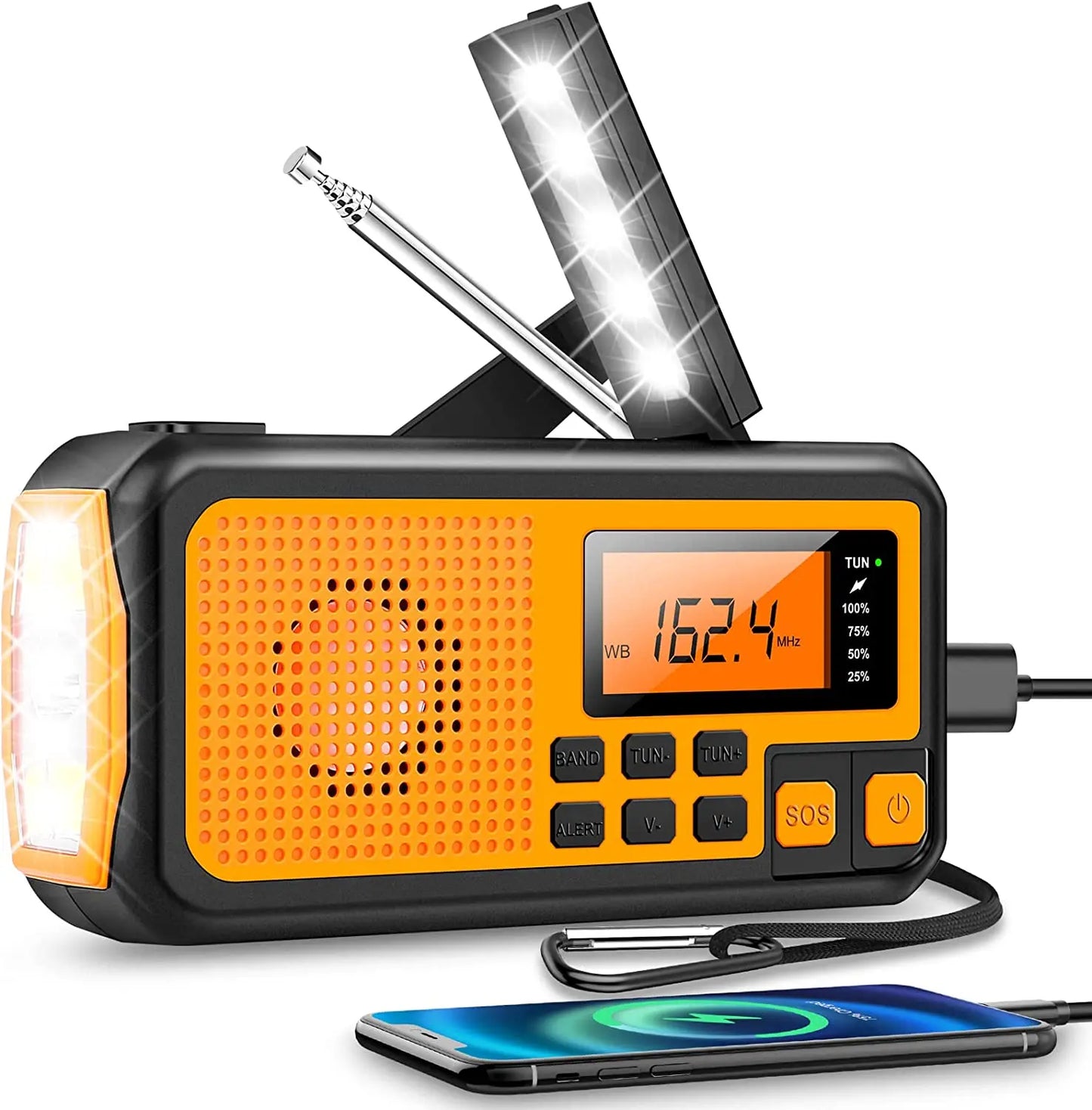 Multifunctionele Noodradio met Oplaadopties - SafeSignal