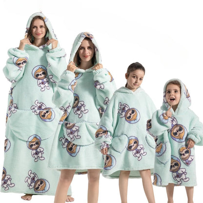 Hoodie-Deken voor Herfst Gezelligheid – SpookySnuggle