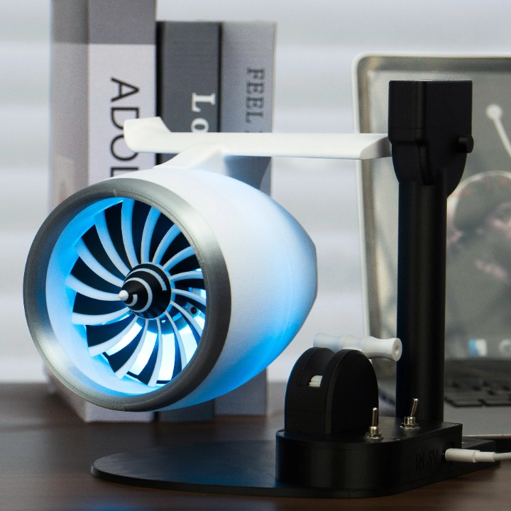 Turbojet ventilatorstype nevelbevochtiger met RGB-verlichting – AeroMist