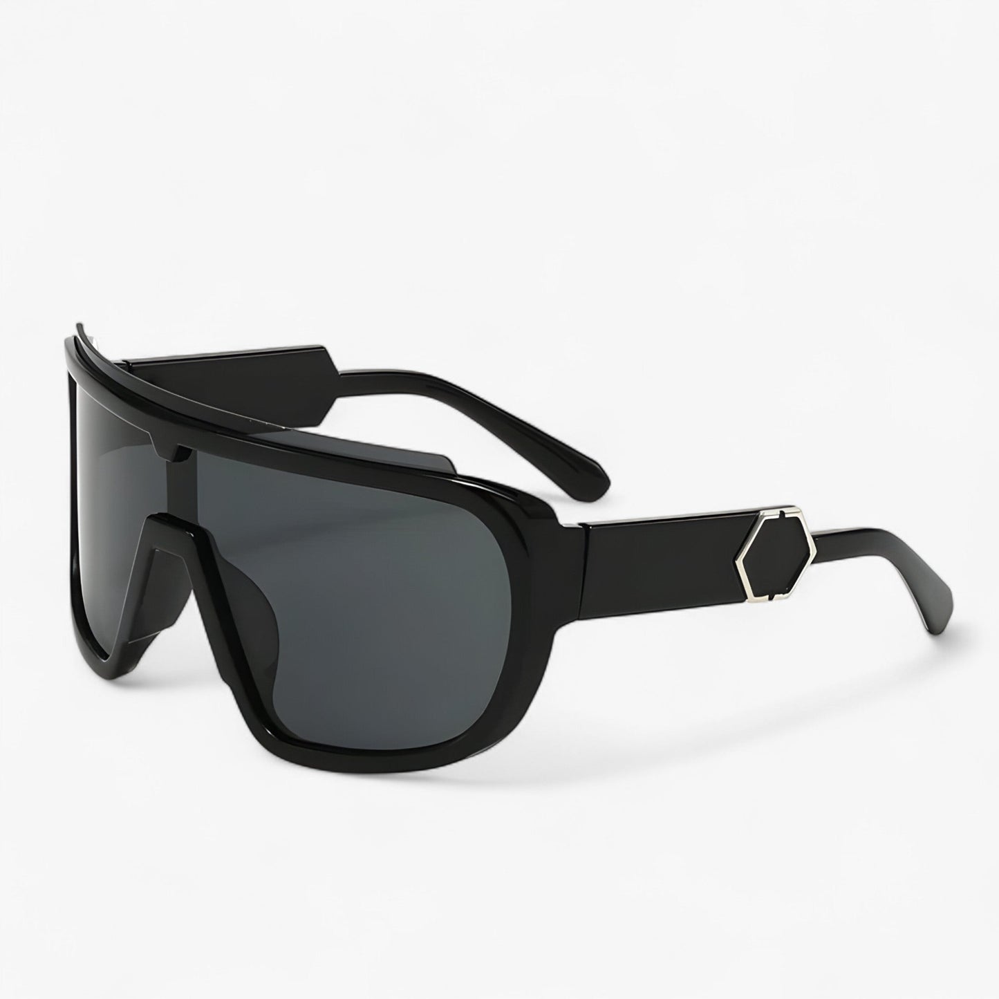 Oversized Monoblock Wraparound Zonnebril – Auron