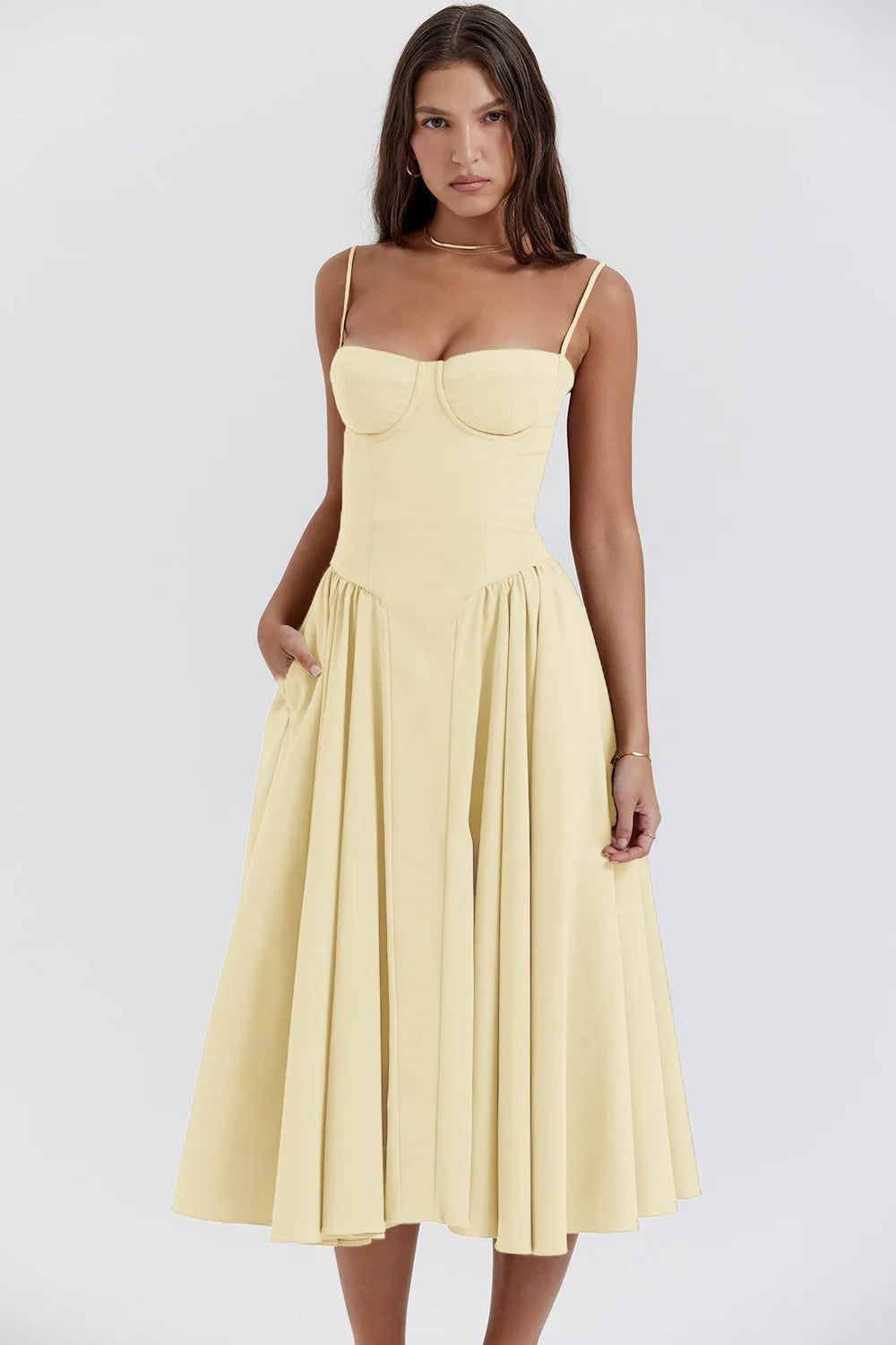 Zomerjurk met Sweetheart Halslijn – Elvira