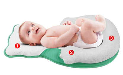 Zacht ligkussen voor pasgeborenen met beenondersteuning – KuschelNest