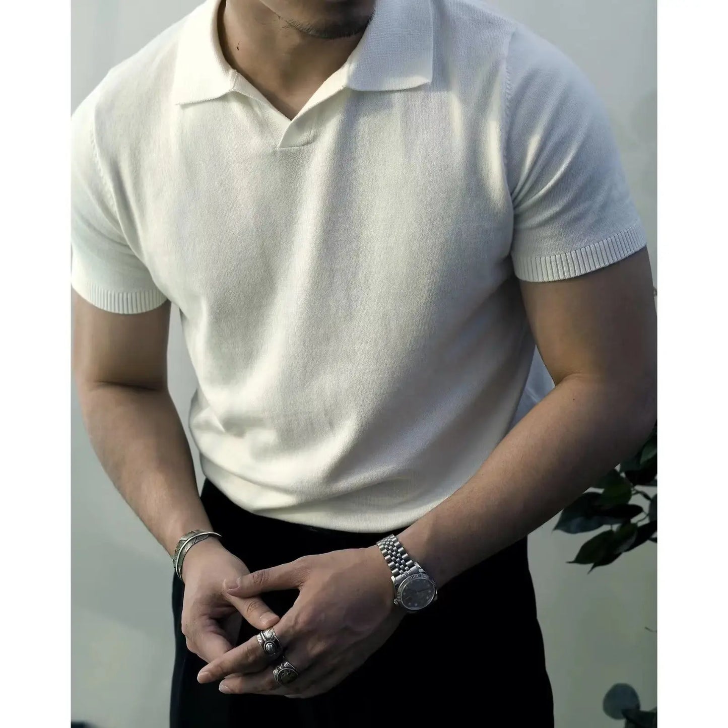 Slim Fit Heren Polo met rits – Fabrizio