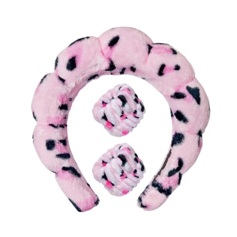 Pluche Spa Hoofdband & Polsband Set - Fluffiea